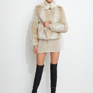Faux fur coat